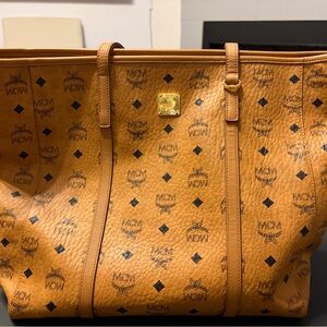 MCM Tan Visetos Tote